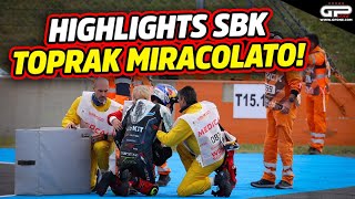 Highlights SBK Magny Cours Toprak la grande paura [upl. by Heath382]