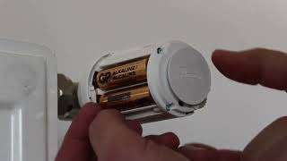 How to replace batteries in Danfoss Eco™ radiator thermostat [upl. by Yentrac]