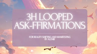 3 hours looped ASKFFIRMATIONS FOR REALITY SHIFTING  Theta Waves [upl. by Ecinad]