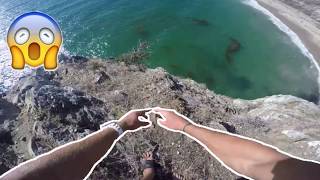 VIDÉO TRAUMATISANTE Il frôle la mort en sautant dune falaise [upl. by Boykins]