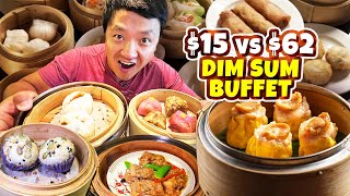 15 vs 62 ALL YOU CAN EAT Dim Sum Buffet [upl. by Auhsot]