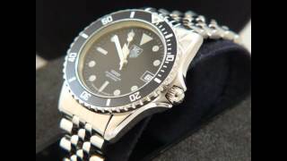 TAG Heuer 1000 Man Submariner with Black bezel and dial 980013B [upl. by Ecyrb]