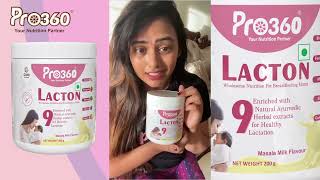 Breastfeeding Tips For New Mothers  Product Review By Farina Tamil Serial Actress  Pro360 Lacton [upl. by Aliakim777]