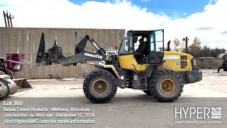 Komatisu WA200 PZ6 wheel loader  Besse Forest Products  Mattoon WI  12122024 [upl. by Clovis]