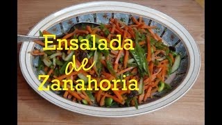 Ensalada de Zanahoria Vegana  The Frugal Chef [upl. by Armahs]