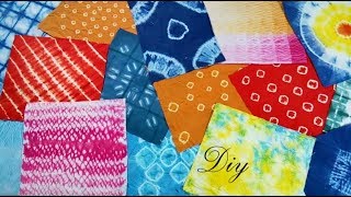 DIY Tie Dye with 16 Creative Ideas  16 Different तरीके से कपड़े को टाई और डाई करे  बाँधनी [upl. by Gerta]