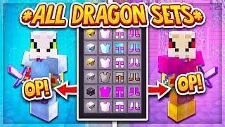 All 7 Dragon Sets in Hypixel Skyblock Showcase GuideTips [upl. by Ennoira]