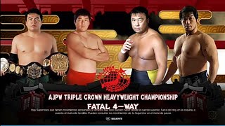 Mitsuharu Misawa vs Akira Taue vs Kenta Kobashi vs Toshiaki Kawada [upl. by Eannyl452]