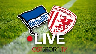 LIVE Hertha BSC II vs Greifswalder FC  Regionalliga Nordost  SP25 [upl. by Vernier]