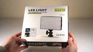 Ledgo LED On Camera LED Light  LGB150  Unboxing amp Specs [upl. by Bergmann665]