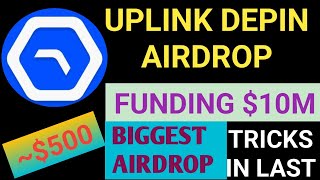 Uplink Airdrop Full Details  Depin Airdrop 2024  Uplink Router Mining Update Uplink Mining Update [upl. by Ahsenak]