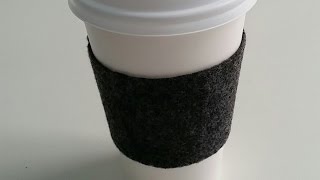 How To Make a Reusable Felt Coffee Cup Sleeve  DIY Home Tutorial  Guidecentral [upl. by Abercromby]