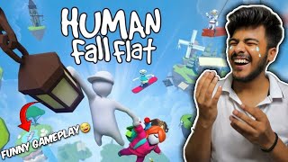 Funniest Human Fall Flat Gameplay  Comedy Moments😂  Day 4 100 Days Challenge gaming IndianGamer [upl. by Vaclava683]