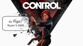 Control Rx 7700XT Ryzen 5 5600 1080p all settings [upl. by Amirak639]