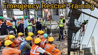 Emergency Rescue Training in Hindi  Safety Rescue Plan  Working At Height Rescue Plan [upl. by Eul]