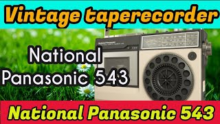 Vintage tape recorder National Panasonic 543 cassette player vintageaudio kollam kerala [upl. by Shaylah]