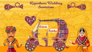 Rajasthani Wedding Invitation Video  Marwari Wedding Invitation Video  Marwari Wedding Invitation [upl. by Any]