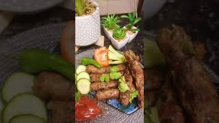 Lebanese kafta Kebab recipe  How to make Lebanese kofta Kabab in fry pan shorts [upl. by Atisor]