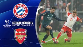 Bayern vs Arsenal Extended Highlights  UCL QuarterFinals 2nd Leg  CBS Sports Golazo [upl. by Gittle]