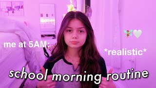 my REAL in person school morning routine 2022 [upl. by Deegan]