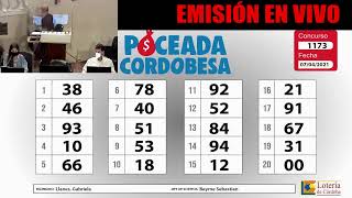 Sorteo de Poceada Cordobesa Nº 1173  07042021 [upl. by Fritzie840]