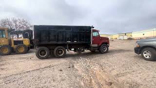 1987 Navistar International F2674 dump truck  Besse Forest Products – Goodman WI – 12102024 [upl. by Folberth]