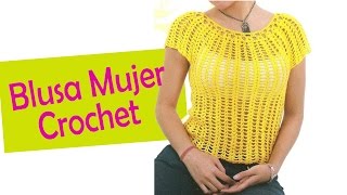 blusa Para Mujer tejidas a crochet [upl. by Ulrike]