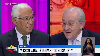 PS vs PSD  António Costa vs Rui Rio  Eleições Legislativas 2022 [upl. by Cira]