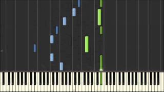 Laputa Castle in the Sky Piano Synthesia 天空之城 鋼琴 電子版 [upl. by Benton557]