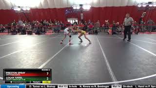 Cadet 88 Logan Harel Cadott Wrestling Club Vs Preston Spray Wisconsin Rapids [upl. by Yelnik]