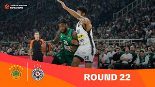 PanathinaikosPartizan  Round 22 Highlights  202324 Turkish Airlines EuroLeague [upl. by Zoi315]