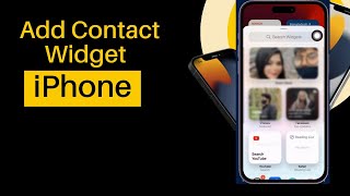 How To Add Contact Widget To iPhone Home Screen [upl. by Santoro880]