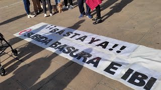 Benidorm manifestación en directo sobre la subida del IBI y la basura [upl. by Franklyn]