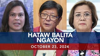 UNTV Hataw Balita Ngayon  October 23 2024 [upl. by Zaneta]