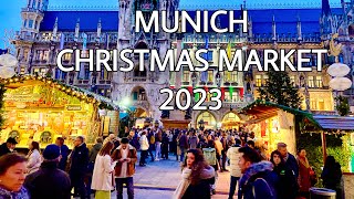 Christmas Market Munich Marienplatz 2023 The Most Wonderful Time Of The Year 🎄 [upl. by Ahsimit]