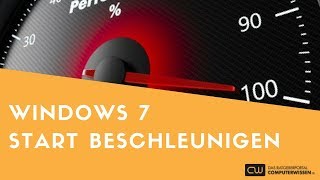 Windows 7 Start beschleunigen  TUTORIAL [upl. by Borchert639]