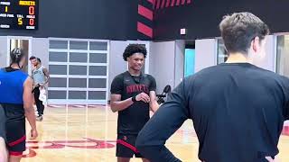 Rockets first day training camp footage [upl. by Ellenuahs]