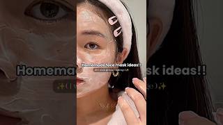 Homemade face mask ideas 🎭 aesthetic glowup skincare recommended ytshorts fyp [upl. by Alicul]