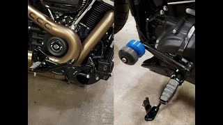 2021 Harley Softail Fat Bob  Mid controls conversion [upl. by Liggett202]