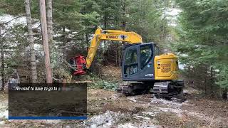 KOBELCO SK75SR7 Customer Spotlight  Zumbro Land Management [upl. by Nonek873]