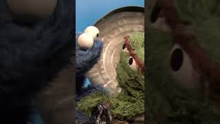 Cookie Monster Gives Oscar the Grouch a Hug sesamestreet [upl. by Adnohsat]