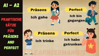 Improve your German  Present and Prefect Tense germanforbeginnerstense [upl. by Floro]