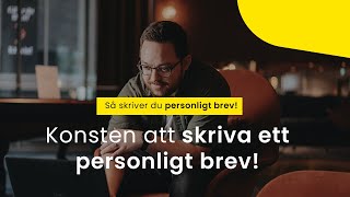 Konsten att skriva ett personligt brev Så skriver du ett personligt tips  6 tips [upl. by Alderman]