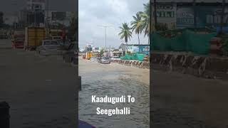 Kadugudi Seegehalli bangalore bangalorerains seegehalli varthur whitefield rain flood lake [upl. by Enelyam]