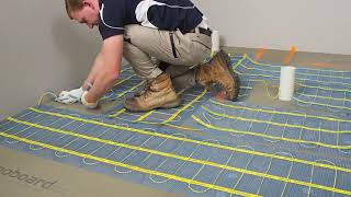 How to Install Thermonet Underfloor Heating Mat System [upl. by Etteneg]