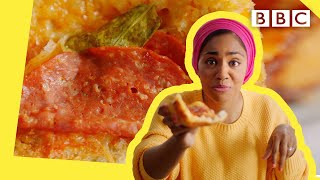 Nadiyas Pepperoni Pizza Bread is the recipe of your dreams 🤤  Nadiya Bakes  BBC [upl. by Nylassej317]