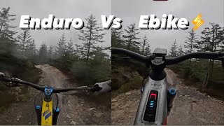 Enduro vs Ebike split screen [upl. by Noemi]