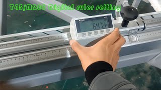 ENG T45 or M280 Digital ruler how to set [upl. by Aketahs]