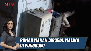 Terekam Kamera Pengawas Pelaku Pencurian Rumah Makan di Ponorogo  BIM 0912 [upl. by Atiuqehc376]