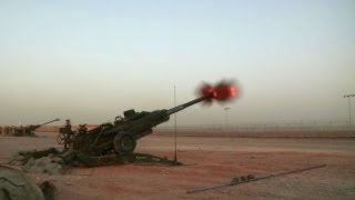 Field Artillery Shoot from Kandahar Airfield [upl. by Latini]